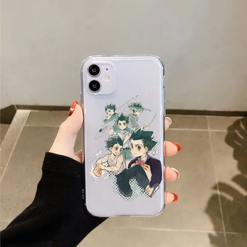 

Anime Hunter x Hunters Phone Case Transparent for iPhone 11 12 mini pro XS MAX 8 7 6 6S Plus X 5S SE 2020 XR