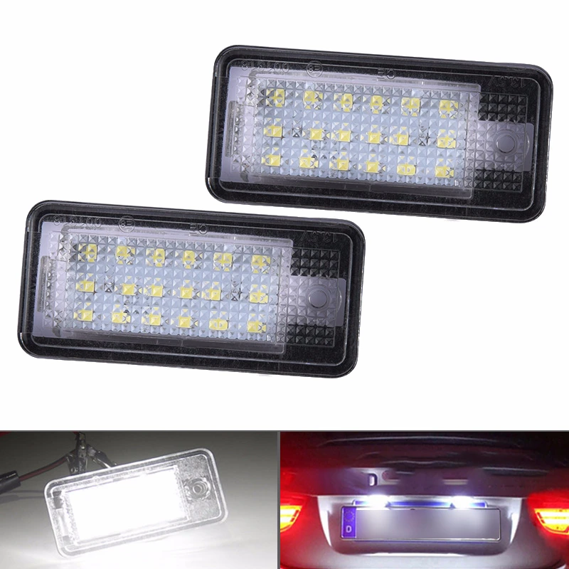 2x18 светодиодный номерной знак светильник лампа автомобиля Подсветка