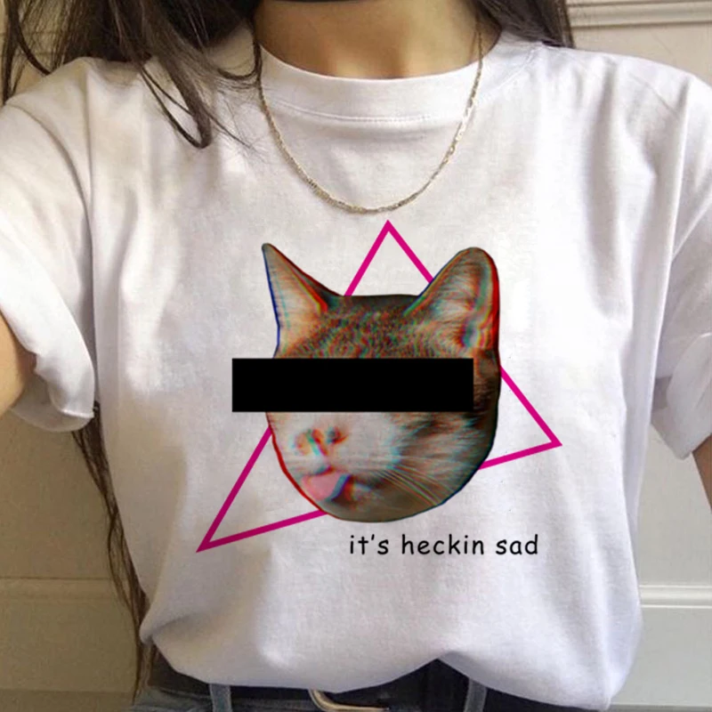 Vaporwave эстетическое 90s модные футболки для женщин Harajuku Ullzang футболки Графический Забавный мультфильм футболка Топ-безрукавка в уличном стиле женский