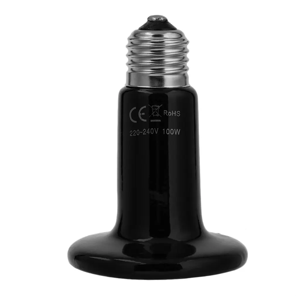 

Pet Ceramic Heating Lamp 25W 50W 75W 100W 150W 200W IR Heat Emitter Bulb 220-240V Turtle Snake Lizard Heater Lamp