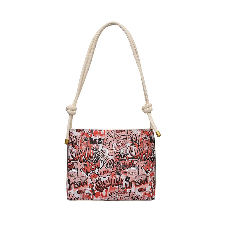 

2021 new shell large capacity ins net celebrity single shoulder ladies bag fashion graffiti cute girl messenger bag high quality
