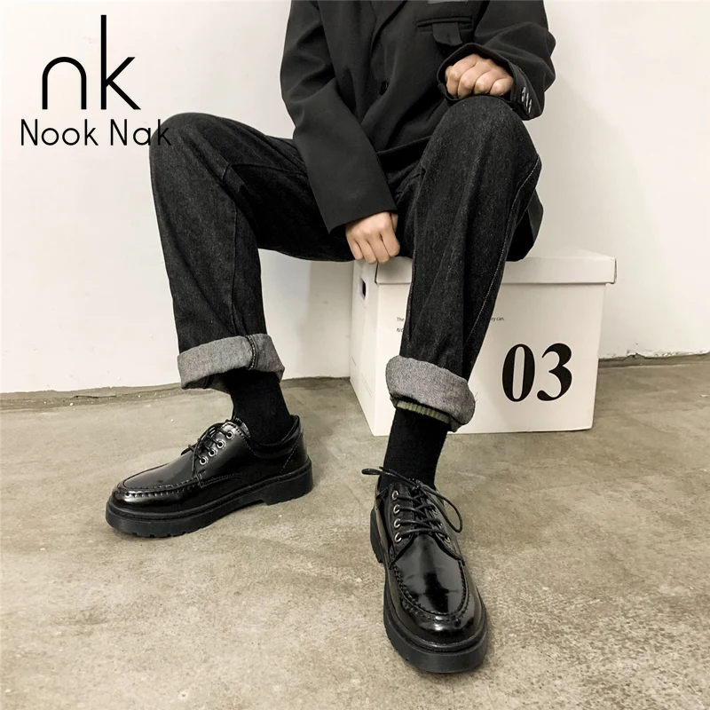 

Nooknak 2021 New Casual leather shoes, Driving shoes, Oversized size 36-48, Comfortable and breathable, Thickened sole, Non-slip