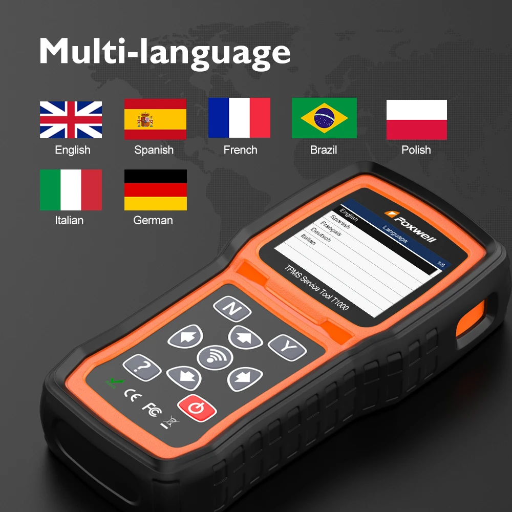 FOXWELL T1000 TPMS программист шины Система контроля давления триггер инструменты