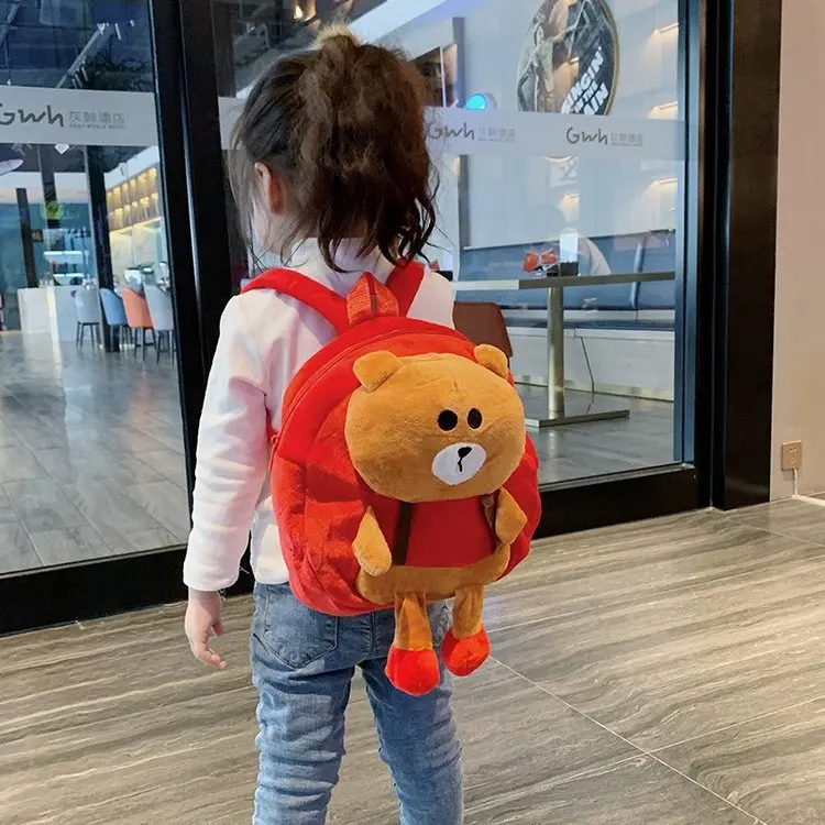

1-6 years child Cute cartoon small backpack child zipper purse beautiful backpack plush soft backpack child gift backpack
