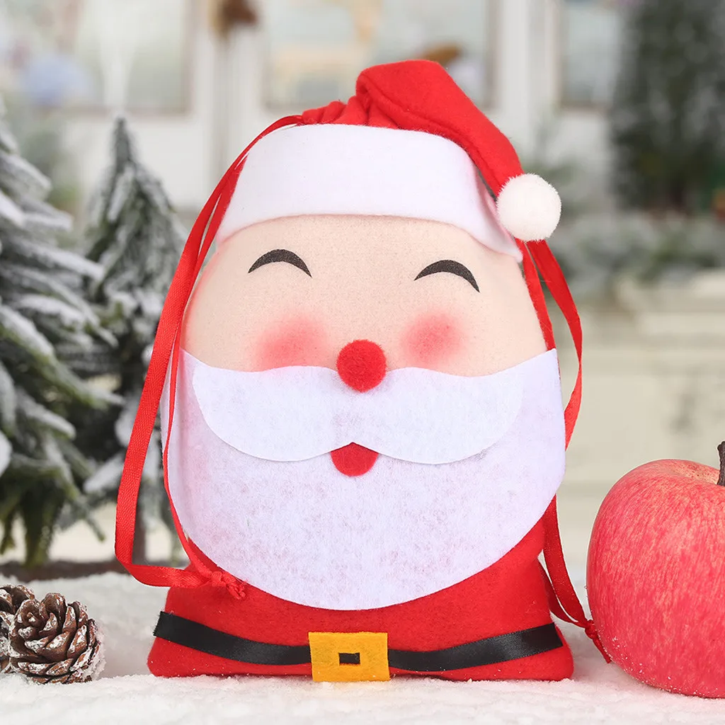 Рождественские чулки носки Снеговик Санта Лось Navidad год мешок для конфет Рождество украшения Рождественская елка украшения вечерние подарок для детей