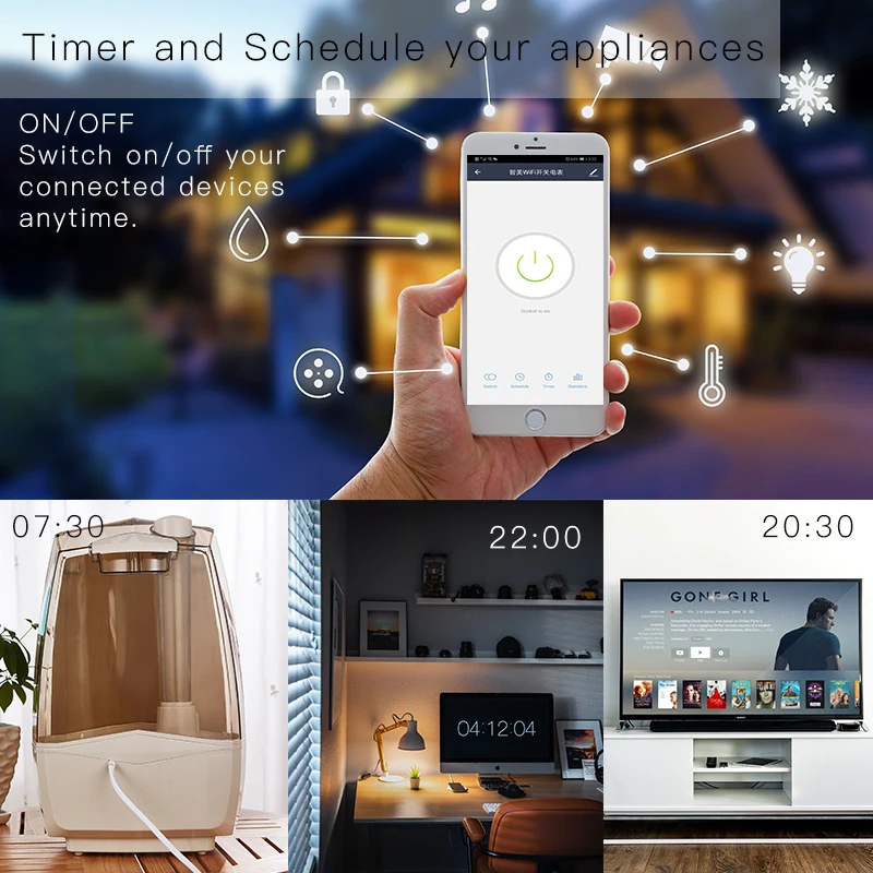 WiFi Интеллектуальный измеритель мощности переключатель энергопотребления счетчик энергии 110 В 220 В Din Rail Smart Life/Tuya приложение дистанционное управление