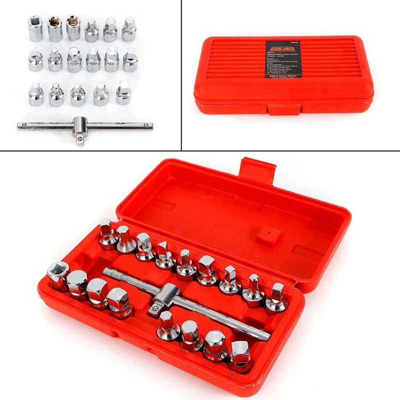 18 шт. маслоотводная труба розетка ключ коробки передач шестигранные квадратные