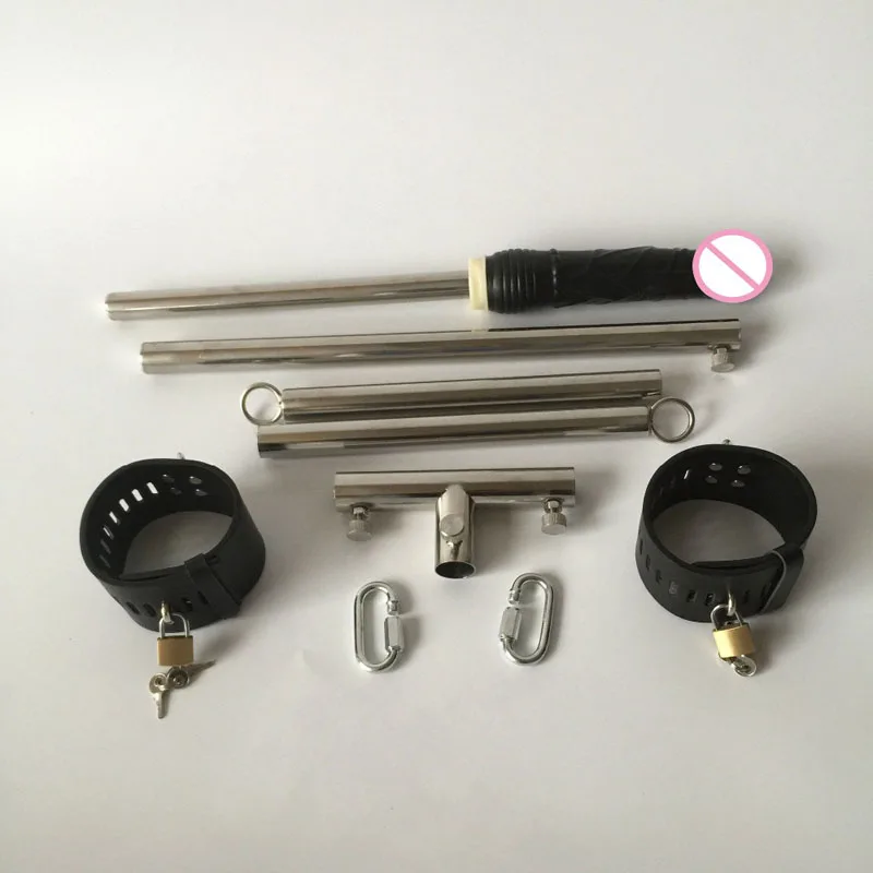 Фаллоимитатор из нержавеющей стали для БДСМ фетиша|Наручники и фиксаторы| |