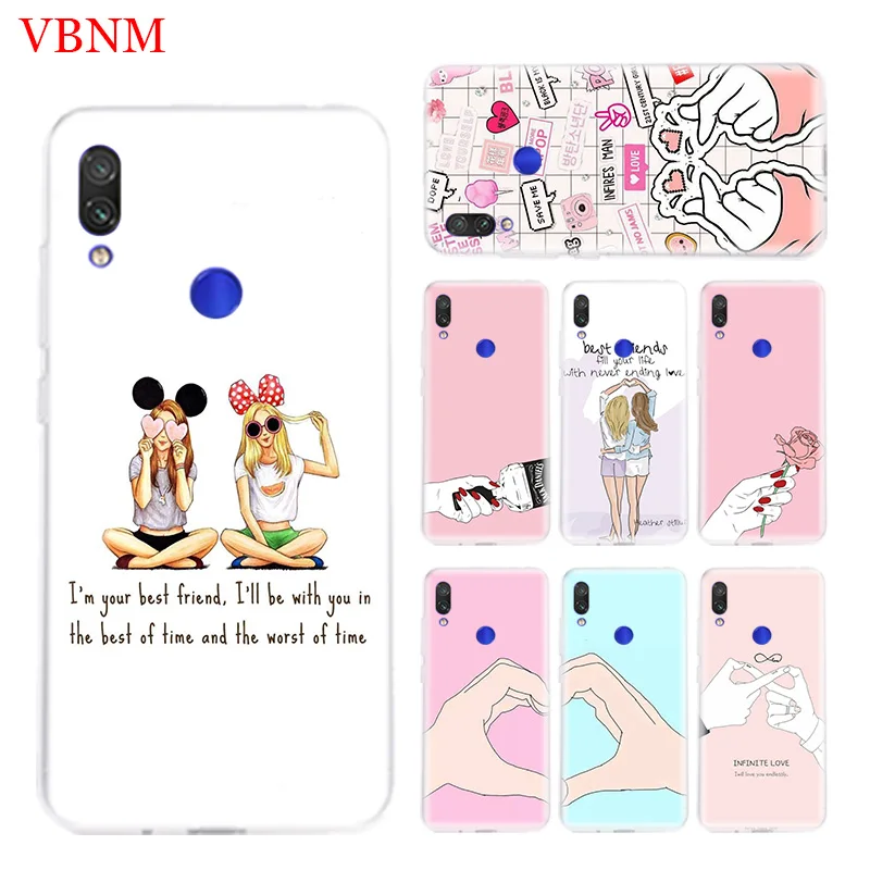 Лучшая сестра и друг крышка чехол для телефона Xiaomi Redmi Note 7 фотоаппаратов