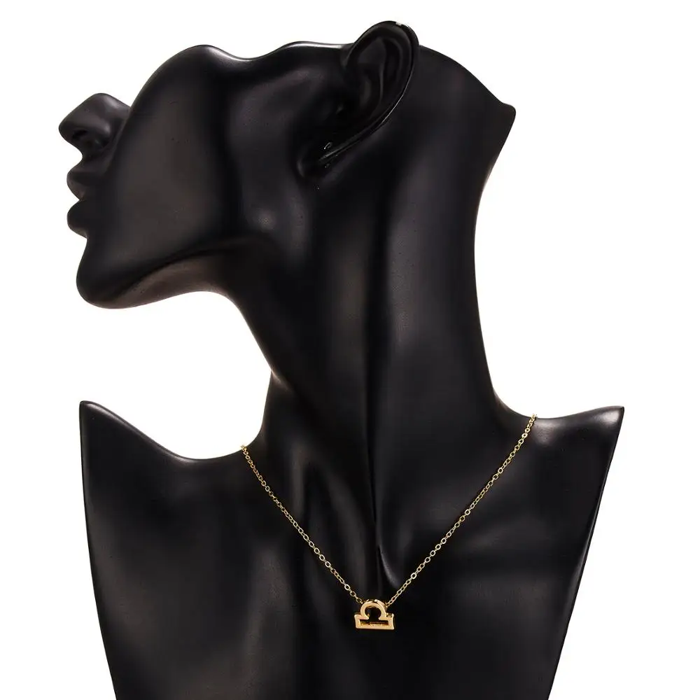 2020 женское ожерелье 12 созвездий золотого цвета Зодиак с подвеской со знаком