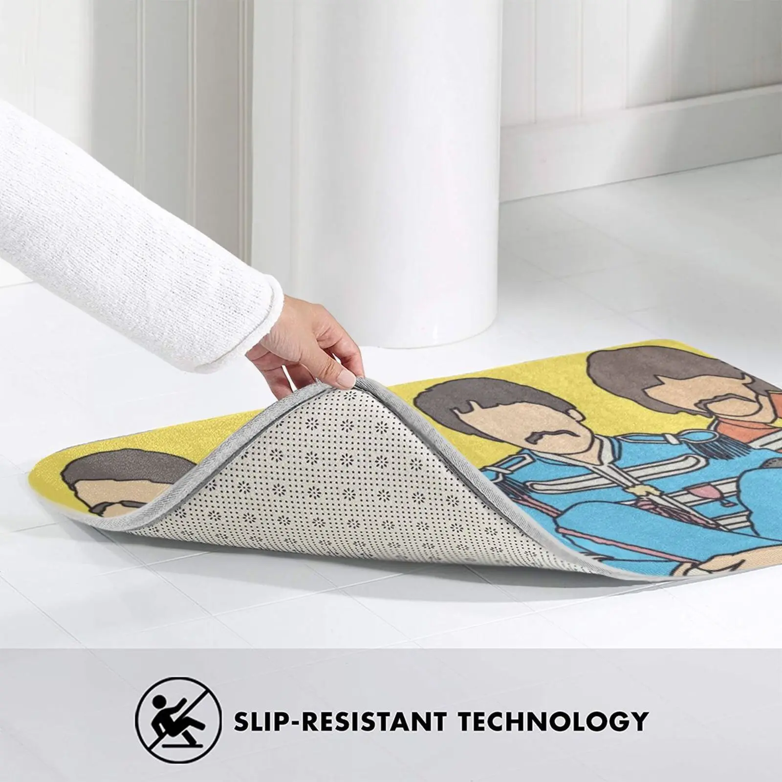 3D Мягкий Нескользящий Коврик The Sgt Pepper коврик для ног альбом Sergeant Lennon музыкальный