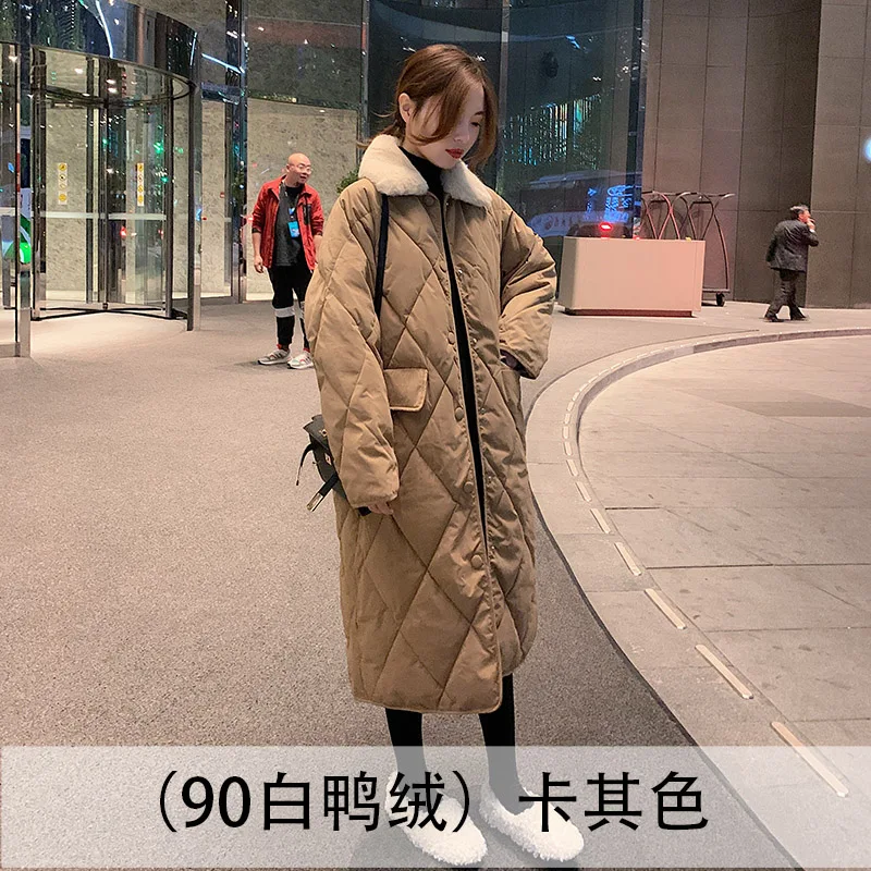 

Down jacket women's winter long over knee-length collar 2020 new Han loose warm jacket tide coats and jackets women