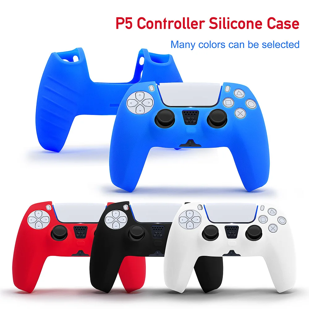 

Case For PS5 Soft Silicone Rubber Case Cover For SONY Playstation 5 For PS5 Controller Protection Case For PS5 Gamepad