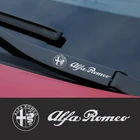Автомобильная металлическая эмблема наклейки на окна стеклоочистителя светоотражающие декоративные наклейки для Alfa Romeo 159 147 156 giulietta 147 159 mito аксессуары
