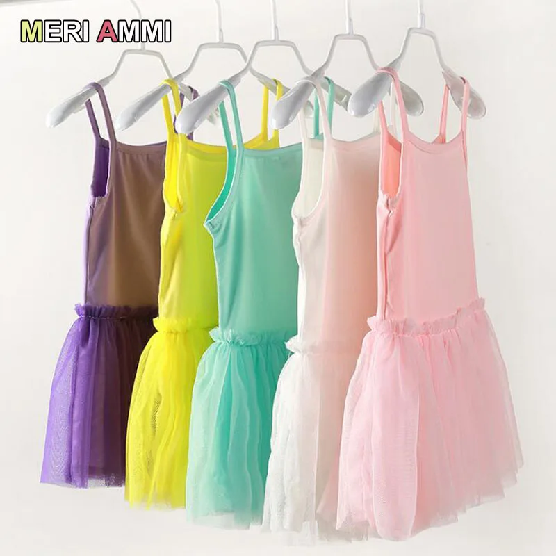 MERI AMMI Children Girls Fashion Dressing TuTu Dancing Party Dresses For 3-9 Year Baby Girl J564 | Детская одежда и обувь