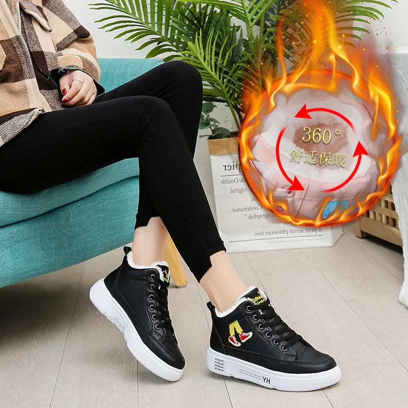 Новинка 2019 года сезон осень-зима женская обувь на высоком каблуке красный цвет