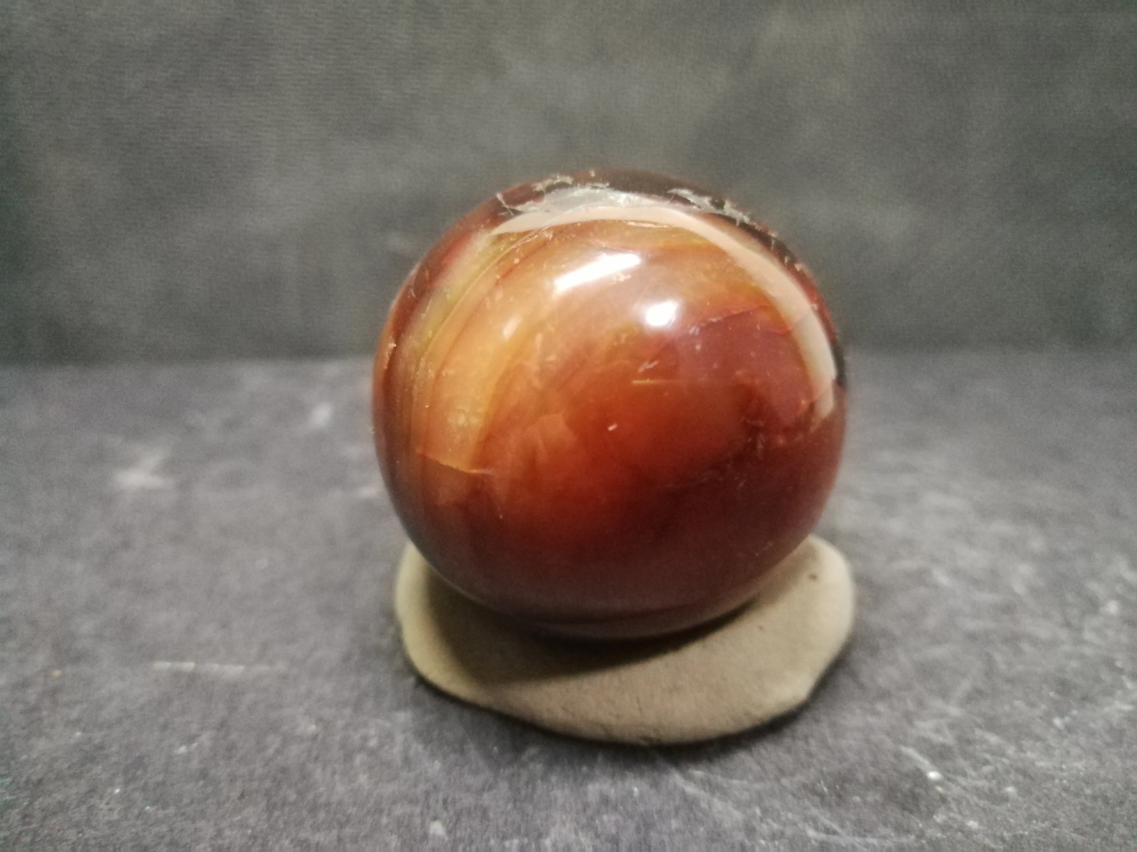 108.3gNatural color red agate egg polishing quartz crystal healing stone furniture accessories | Дом и сад