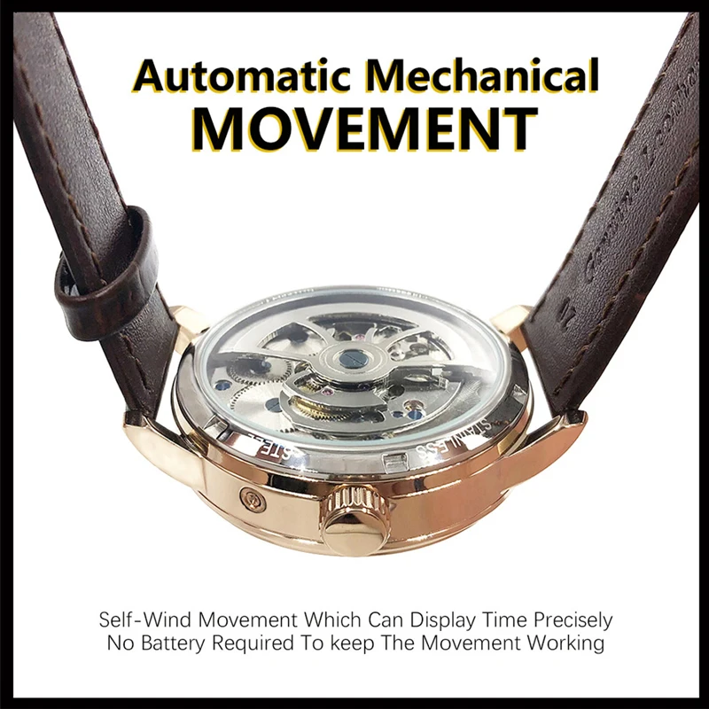 Часы мужские автоматические механические в стиле милитари | Наручные часы