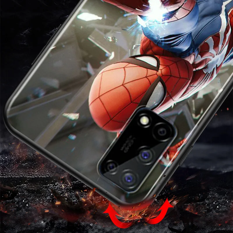 

Marvel Super Hero Avengers Spider-Man For Huawei Honor V9 Play 3E 8S 8C 8X MAX 8A 2020 Prime 8 7S 7A Pro 7C Black Phone Case