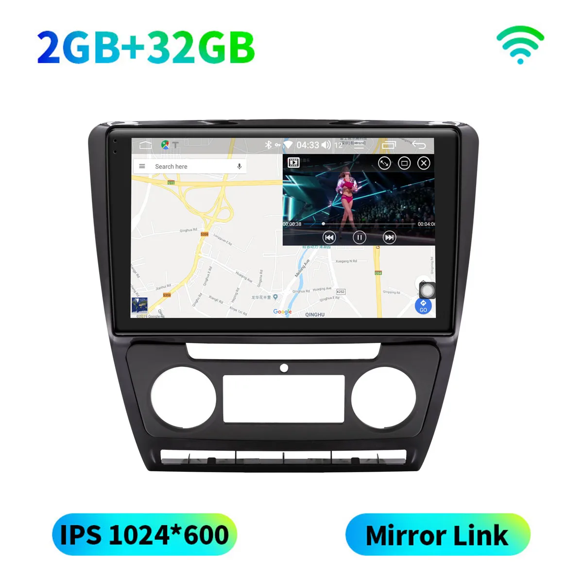 JY-VO134N3 Joying Android 8,1 Автомобильный GPS; Мультимедийный проигрыватель для SKODA Octavia 2 2008-2013 A5 10,1 ''ips сенсорный экран автомобильная навигация Радио Аудио - Цвет: JY-VO134N3