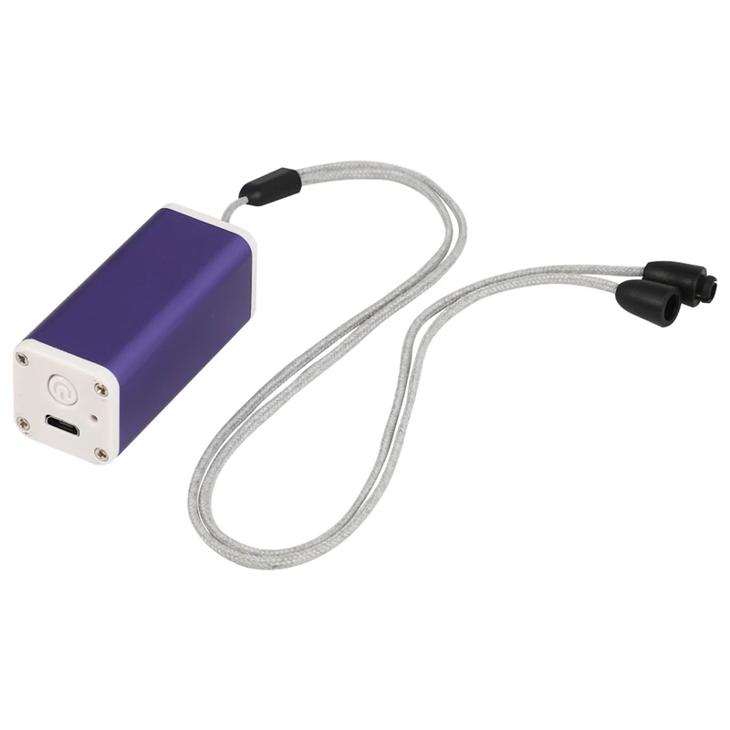 

2 Pcs Personal Air Purifier Necklace, Wearable USB Mini Air Purifier,USB Air Cleaner Negative Ion Generator Blue & Rose