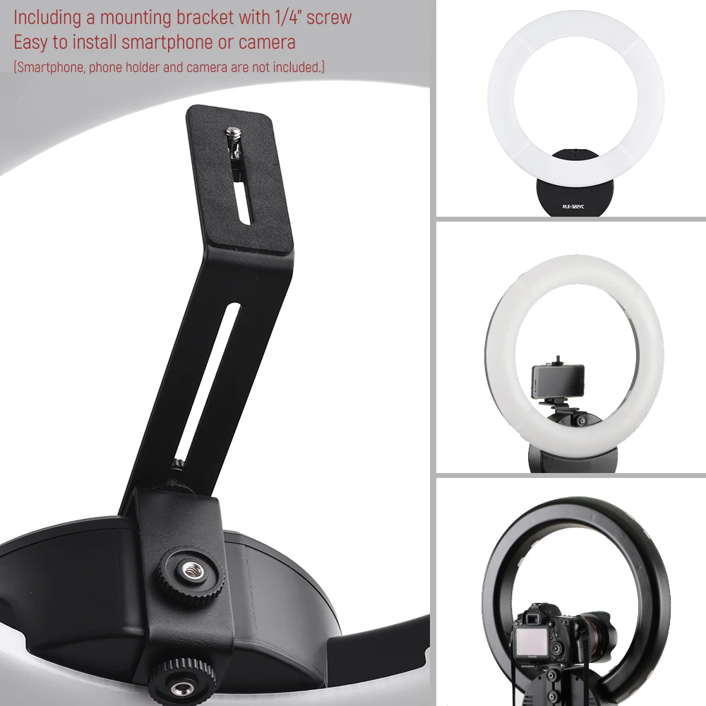 16&quot LED Video Ring Light Dimmable Fill-in Lamp 32W 3000-5600K w/White Filter Carry Bag+Light Stand+Phone Holder | Электроника
