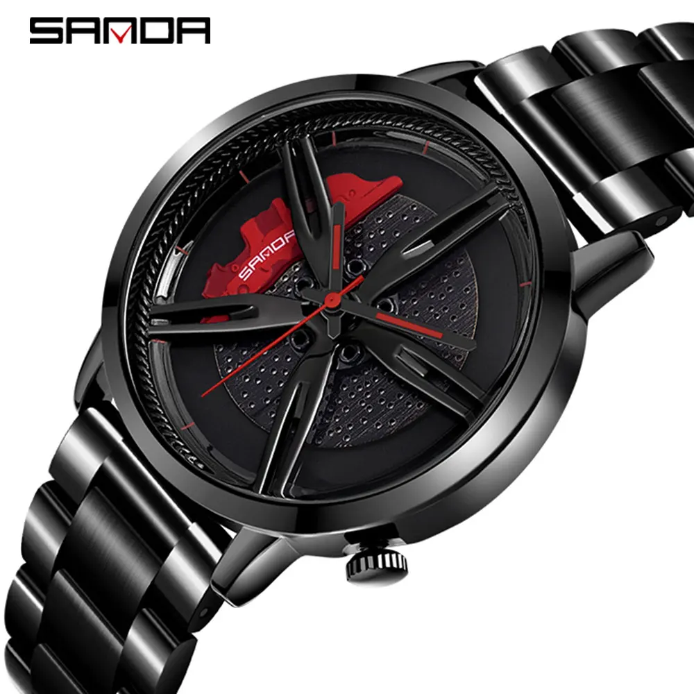 Мужские наручные часы SANDA классические модные водонепроницаемые спортивные из