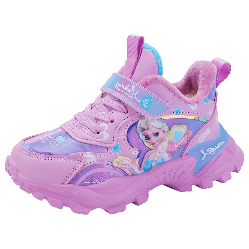 

Disney Girls' Sports Shoes Children's Spring and Autumn 4-12 Years Old Girls Princess Running Shoes Sofia the First and Elsa