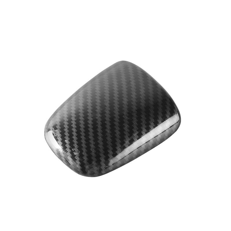 Carbon Fiber Grain SHINEKA ручка переключения передач для Dodge charger+ ручка переключения рулевого механизма автомобиля декоративные наклейки для Dodge Challenger - Название цвета: Carbon Fiber Grain