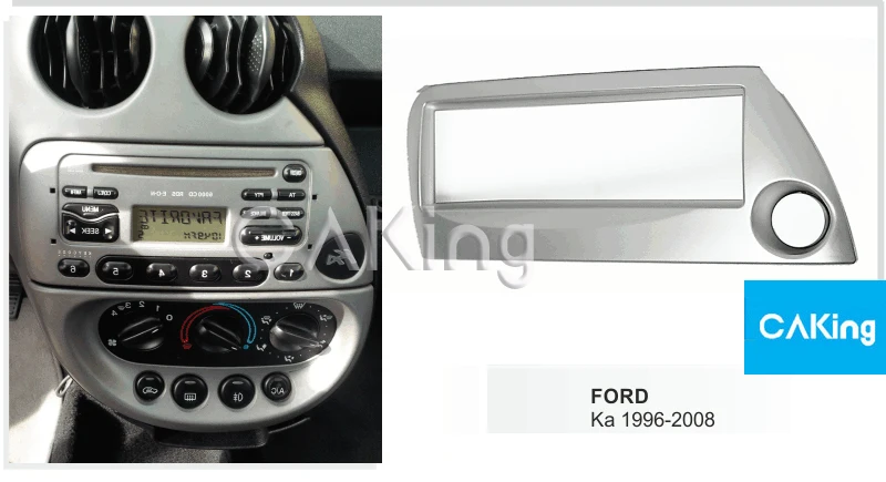 Одна Din Автомобильная фасция Радио панель для FORD Ka 1996 2008 (левое колесо) Аудио рамка