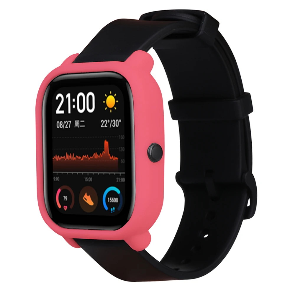 2в1 силиконовый спортивный ремешок защитный чехол для Xiaomi Amazfit Gts Smart Watch Band 20 мм сменный Браслет+ чехол