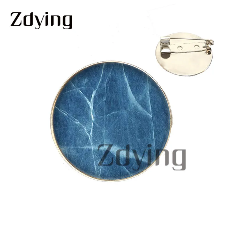 Zdying текстура мраморного камня брошь значок стекло кабошон с фото Броши из