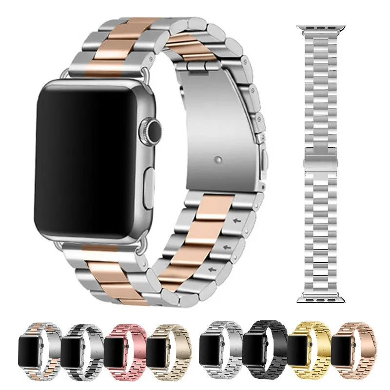 Смарт часы ремешок 44 мм для apple watch series 2 металлические ремешки часов iwatch 40
