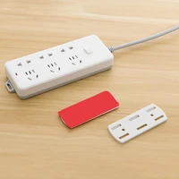 practical mini wide application household mini plug storage holder for home power strip fixator plug sticker holder