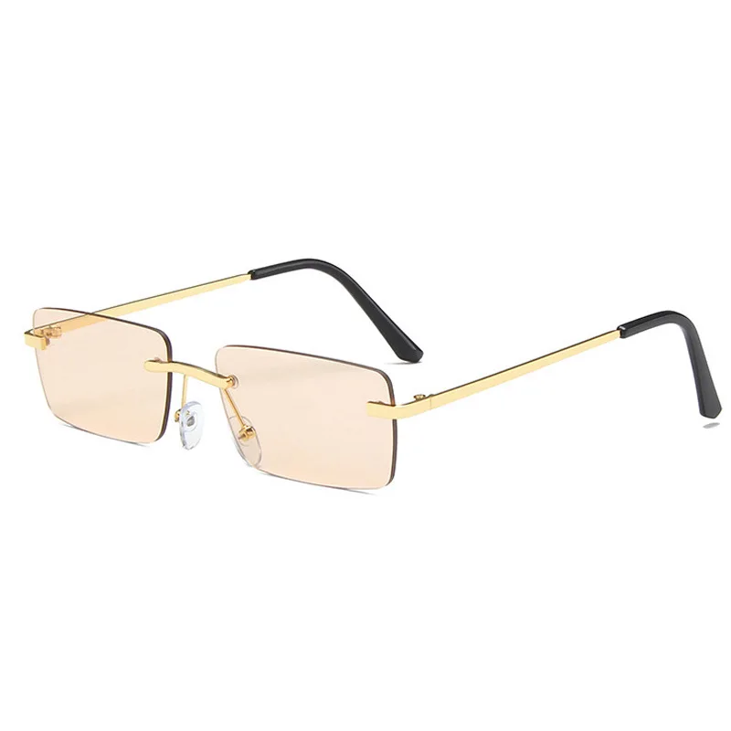 

Fashion Square Sunglasses Women Metal Gradient Brand Luxury Metal Vintage Sun Glasses UV400 Shades Gafas De Sol
