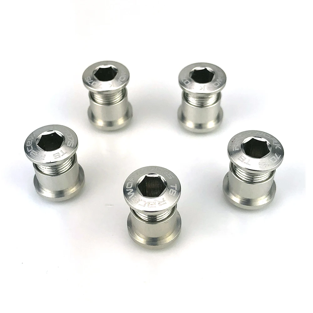 8.5mm silver Винты для шоссейного велосипеда MTB, 7075, алюминиевый сплав, болты для шоссейного велосипеда, 5 шт. в упаковке - Цвет: 8.5mm silver