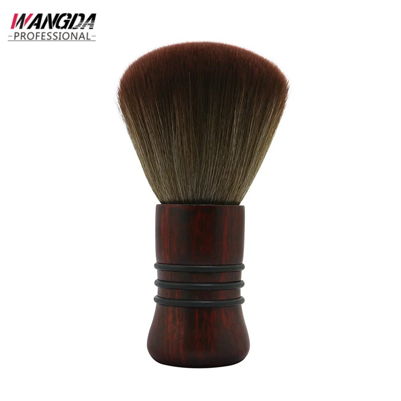 

1 Piece Of Natural Wooden Soft Wool Neck Comb Haircut Neck Facial Cleansing Dusting Brush Beard Brush Salon Styling Tools