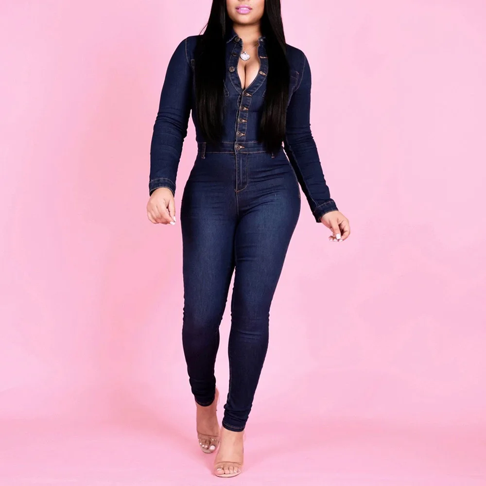 2020 весенний сексуальный джинсовый комбинезон для женщин модная уличная одежда в