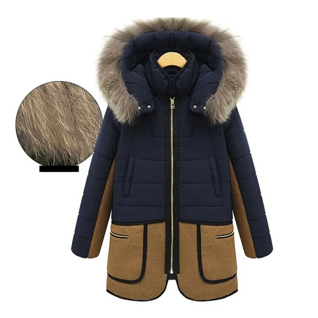 2020 модное зимнее пальто для женщин большие размеры свободное повседневное с