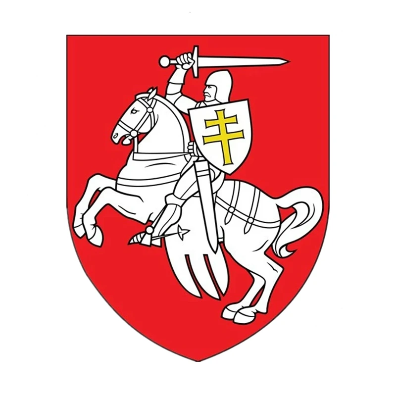 

A0542#13cm/17cm Removable Decal National Emblem Coat of Arms of Belarus Car Sticker Waterproof Accessories on Bumper Rear Window
