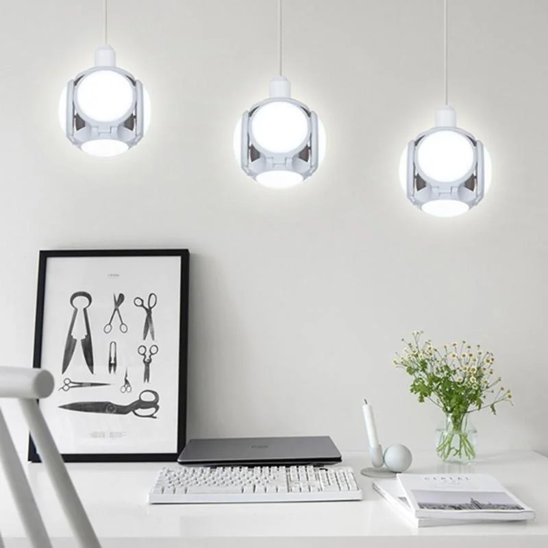 Супер яркий светодиодный складной светильник E27 40 Вт Светодиодный для футбола