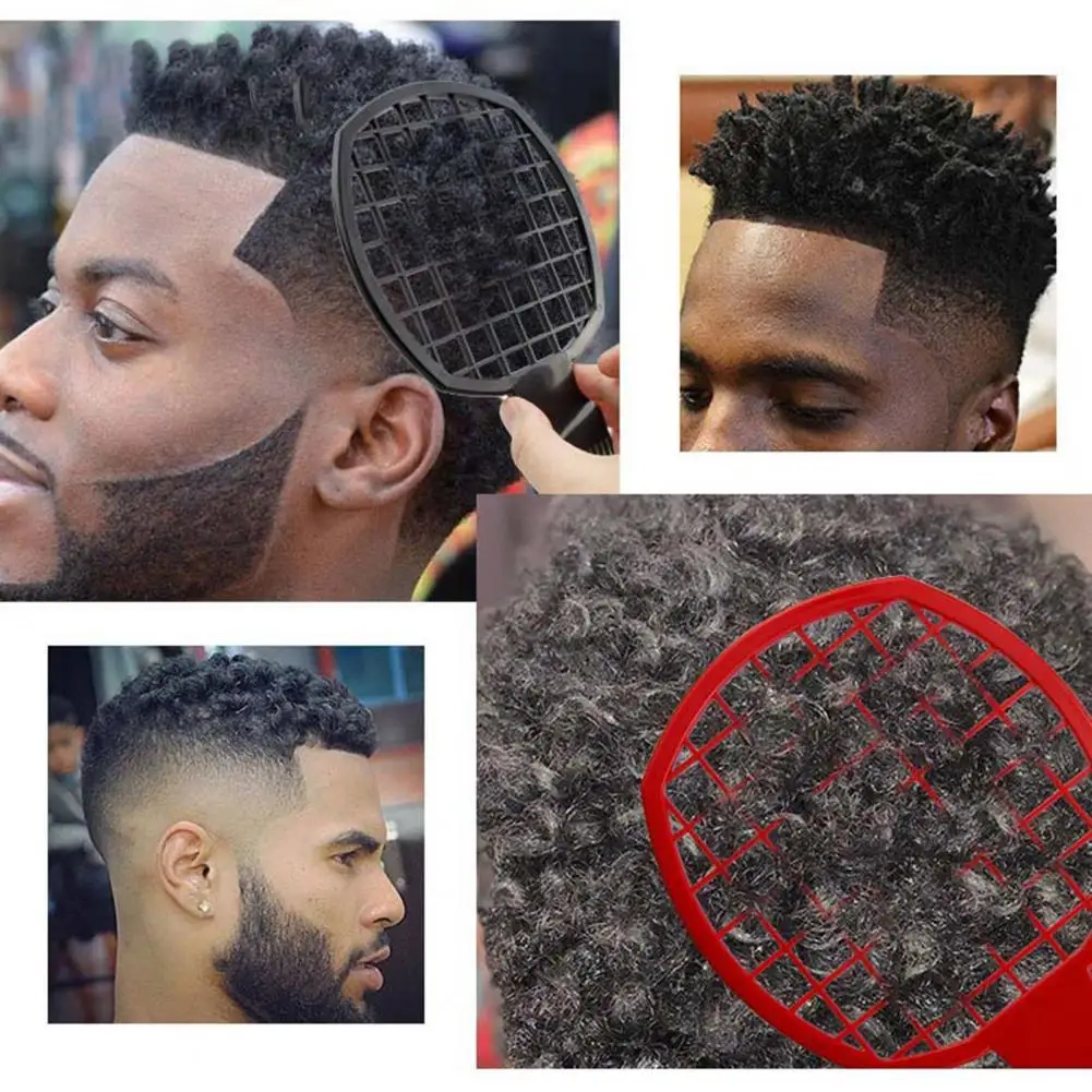 

Афро расческа практичная двухсторонняя ABS Мужская кудрявая палочка для волос для ванной