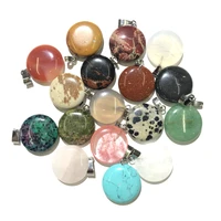 10pcs natural stone pendant oblate shaped exquisite agates charms for jewelry making diy bracelet necklace earring accessories