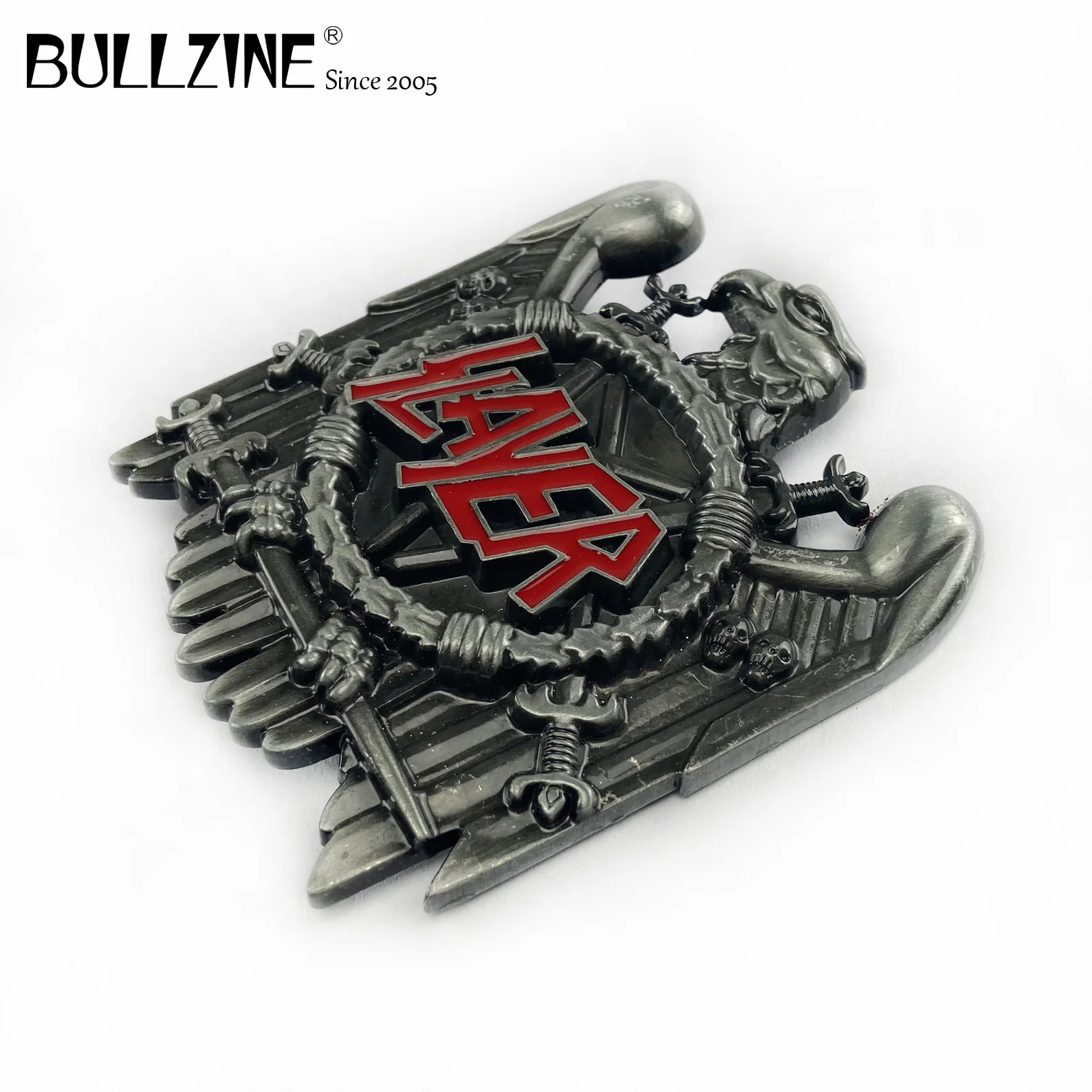 BULLZINE оптовая продажа пряжки ремня с оловянной отделкой FP 02905 1 подходит для детей