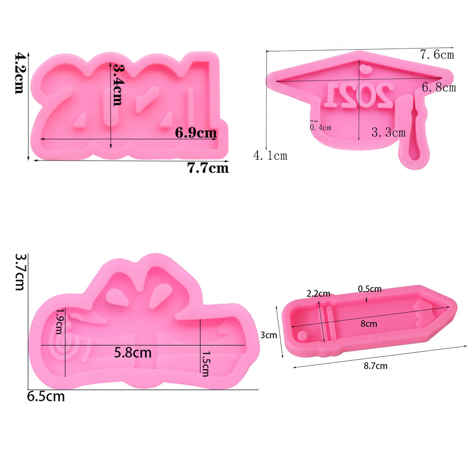 

Graduation Series Cake Border Silicone Mold Graduation Season Candy Clay Chocolate Fondant Mould Cake Decorating Tools