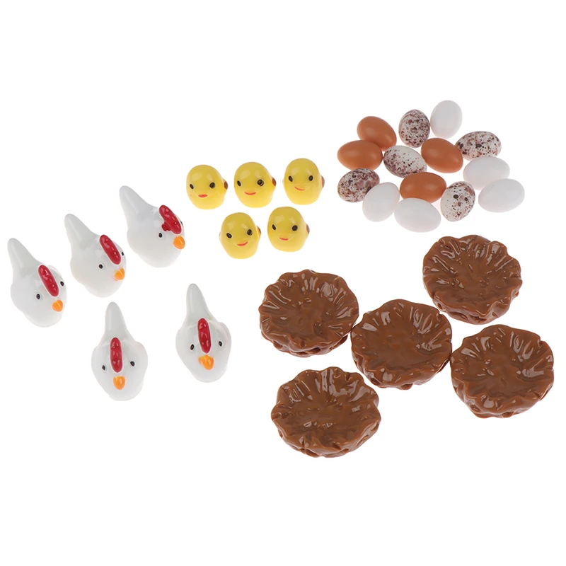 1/5 шт. моделирование Еда куры утки яиц миниатюрный ролевые игры Кухня игрушки