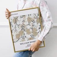 william morris exhibition museum poster home room wall decor painting victoria and albert museum textile design print art