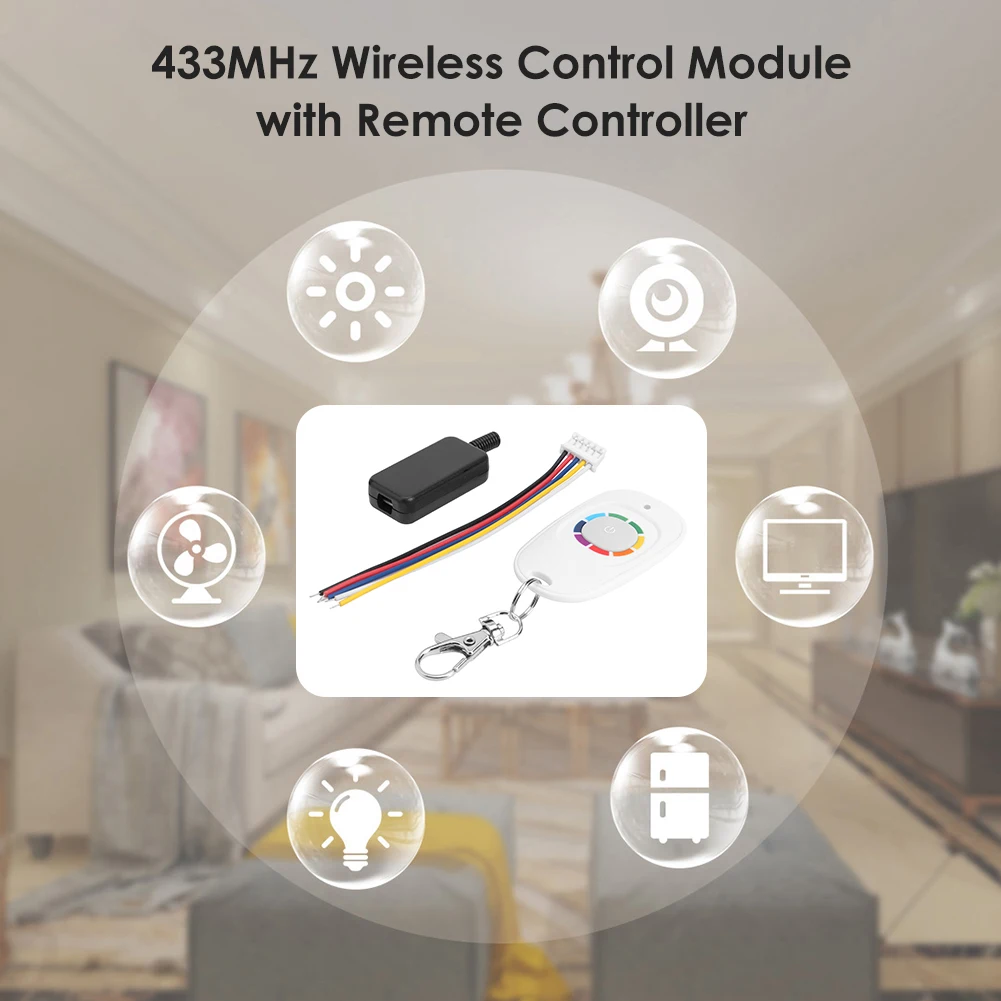 

AK-LED-08A LED Wireless Controller Module 433MHz Waterproof Remote Control Kit Wireless Remote Control Key Telecontrol