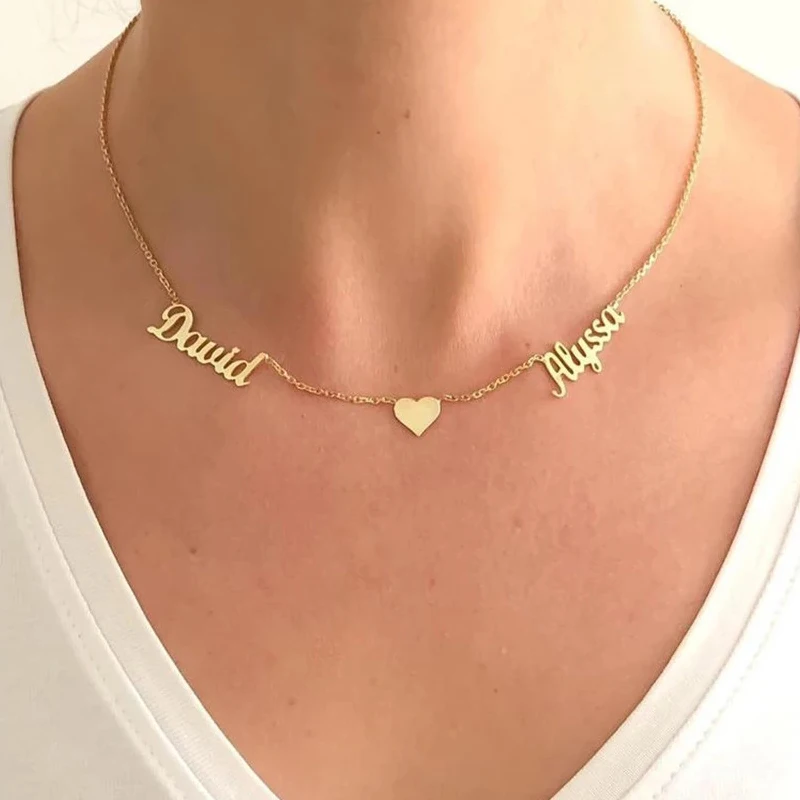 Цепочка Из Нержавеющей Стали цепочки с кулонами именами для женщин ювелирные