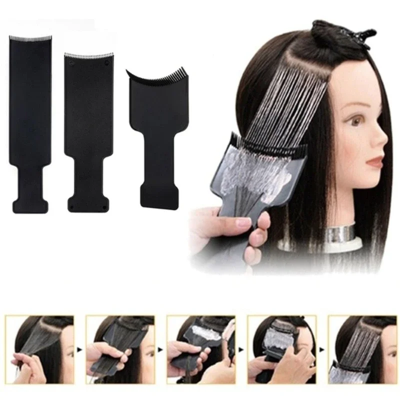 

1PC Black Professional Plastic Salon Hair Coloring Dyeing Board Plate For Barber Hairdresser Design Styling Tools Accessories
